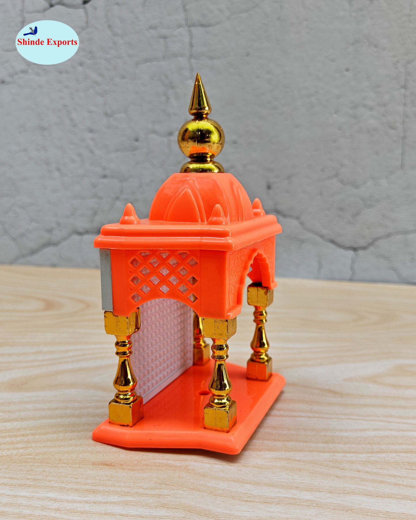 SHINDE EXPORTS Ganesha and Adiyogi Temple for car Dashboard Stand 6 inches