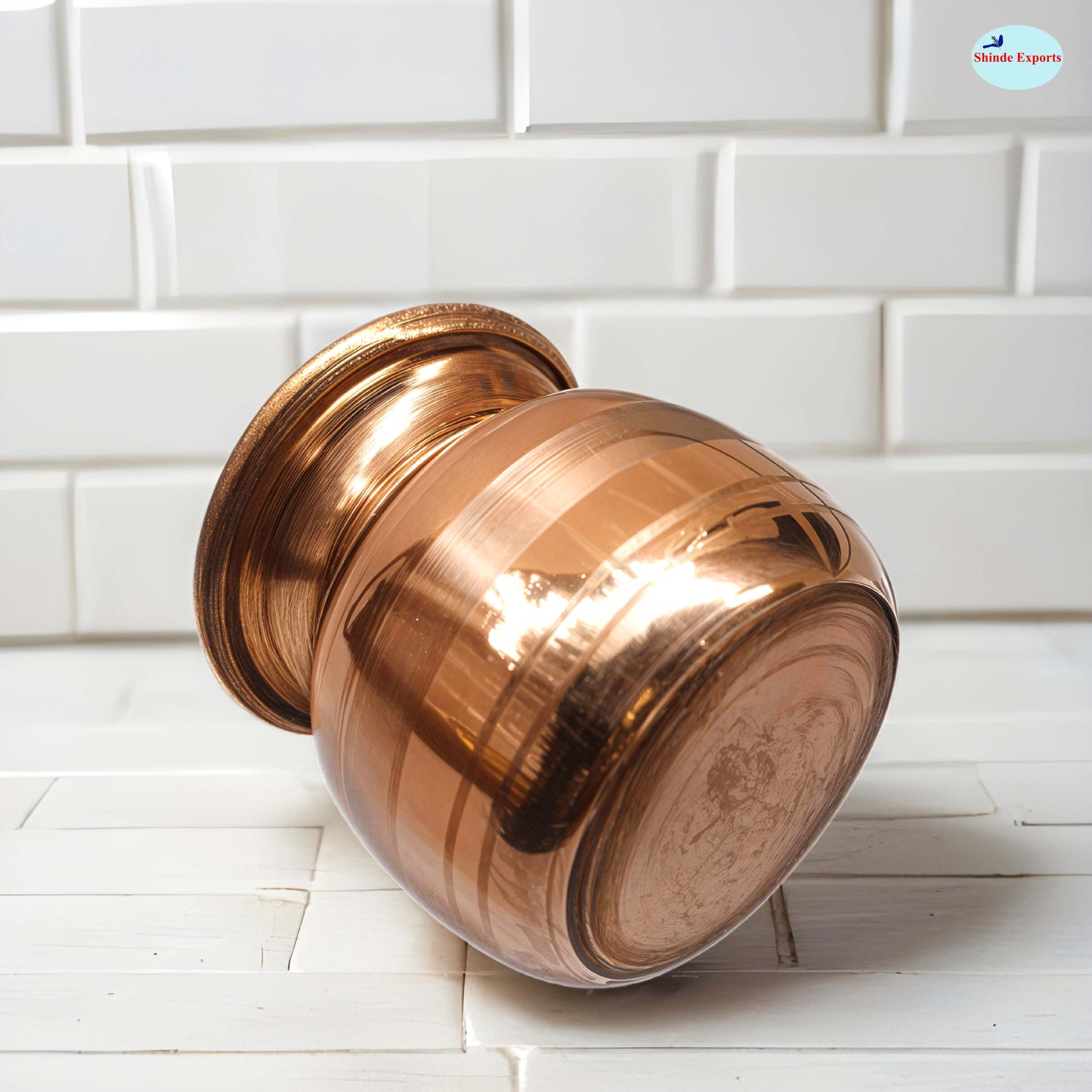 SHINDE EXPORTS Small Size Copper tamba lota Kalash for puja Drinking Water Pooja