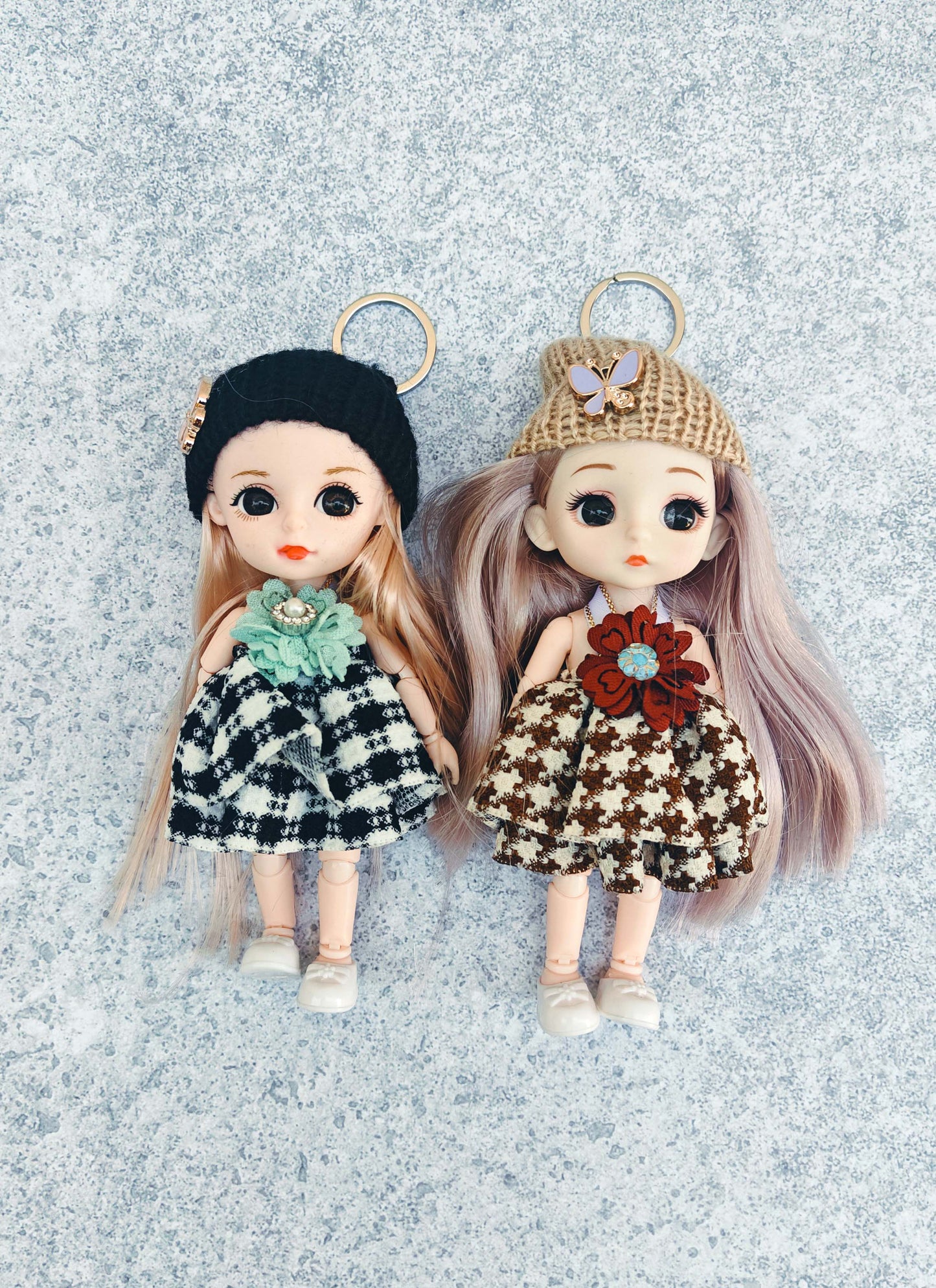 SHINDE EXPORTS cute big doll keychains set for girls boys baby kids pack of 2