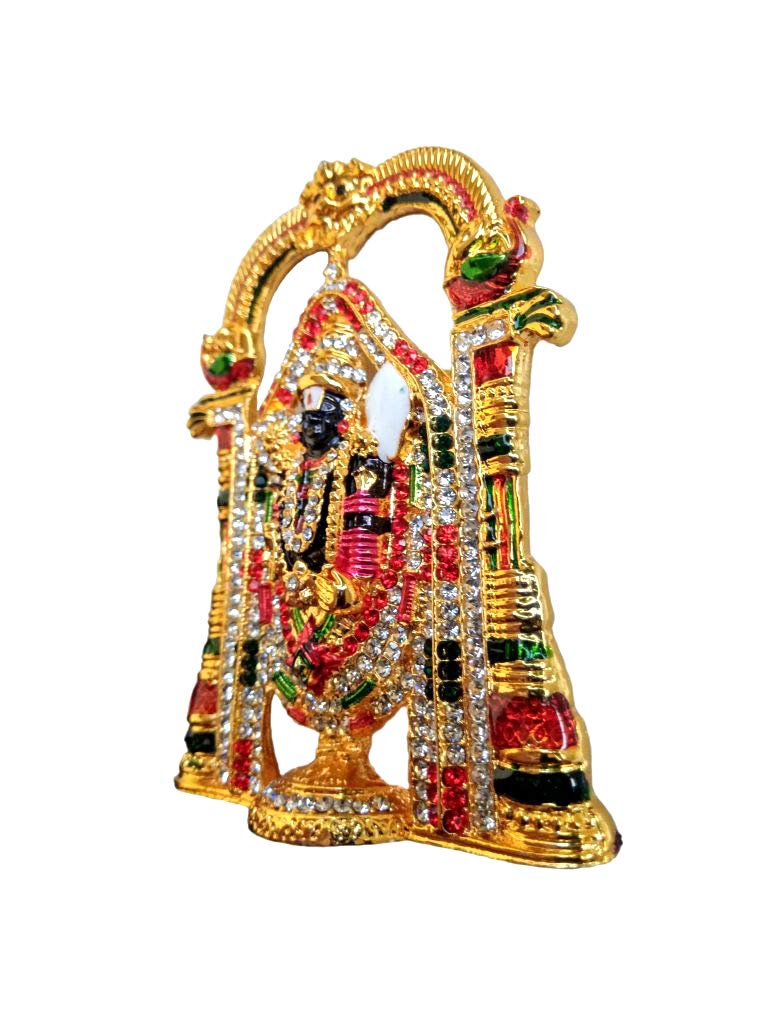 SHINDE EXPORTS Govinda Idol for car Dashboard/Balaji murti for car/tirupati Balaji murti/Balaji Statue for Pooja Room