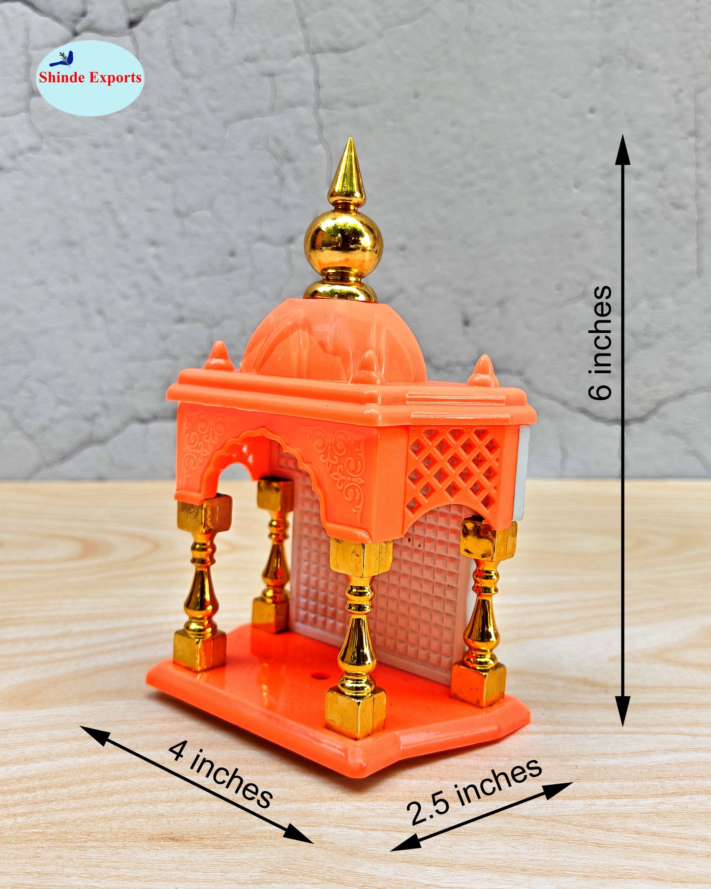 SHINDE EXPORTS Ganesha and Adiyogi Temple for car Dashboard Stand 6 inches