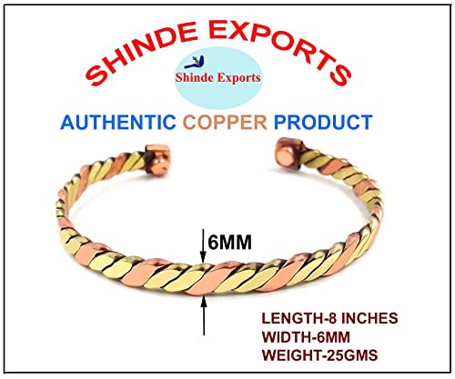 SHINDE EXPORTS Pure Copper Kada/Bracelet for Men and Women.