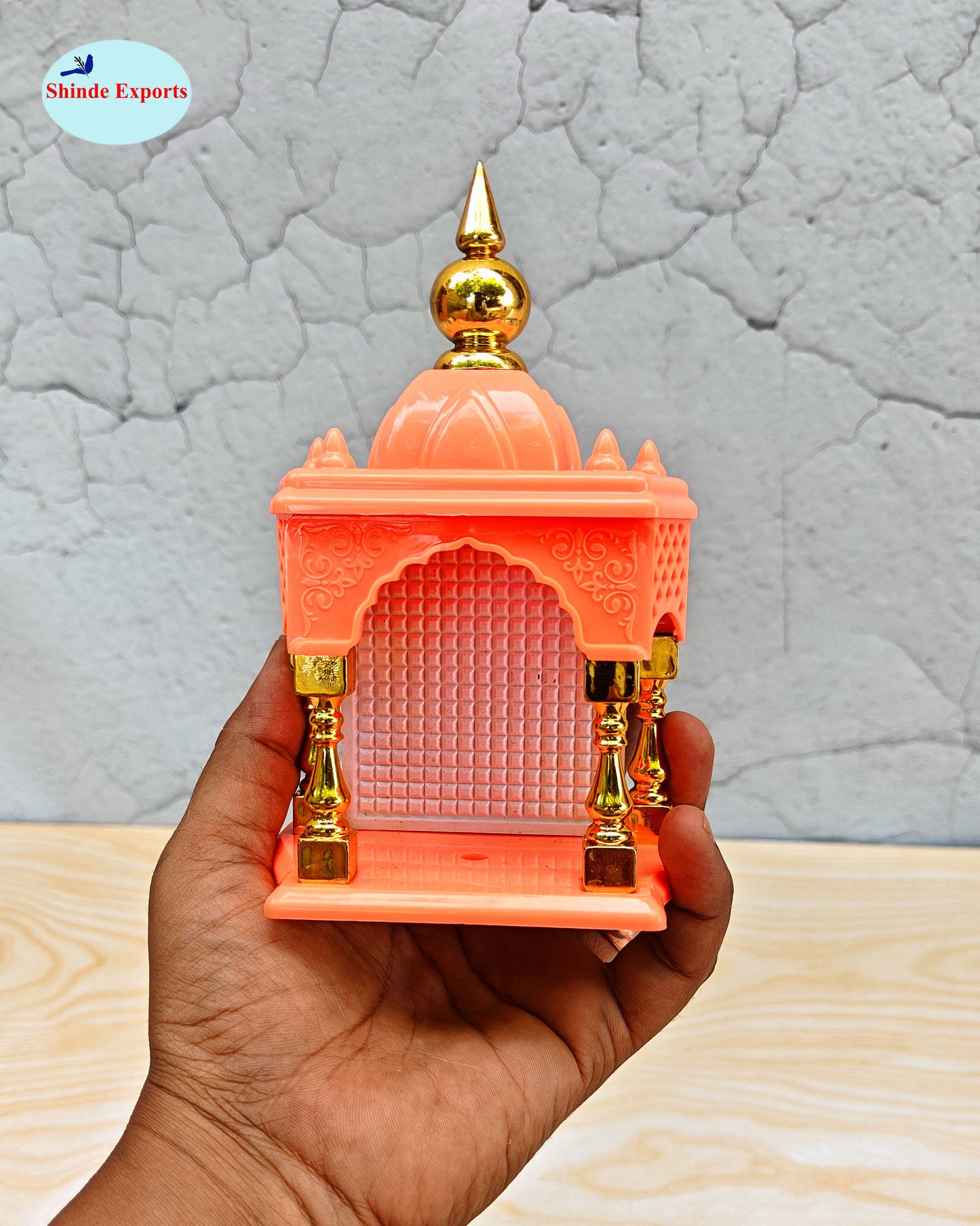 SHINDE EXPORTS Ganesha and Adiyogi Temple for car Dashboard Stand 6 inches