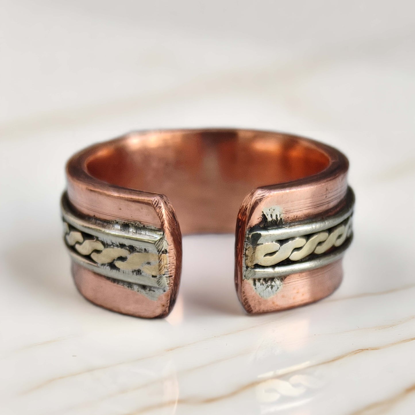 SHINDE EXPORTS Pure Copper magnetic ring for men and women 8mm
