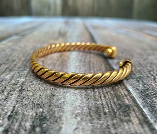 SHINDE EXPORTS Pure Copper Adjustable Kada Bracelet for Men & Women| Magnetic Copper Healing Hand Cuff/Bangle Kada for Unisex Adult