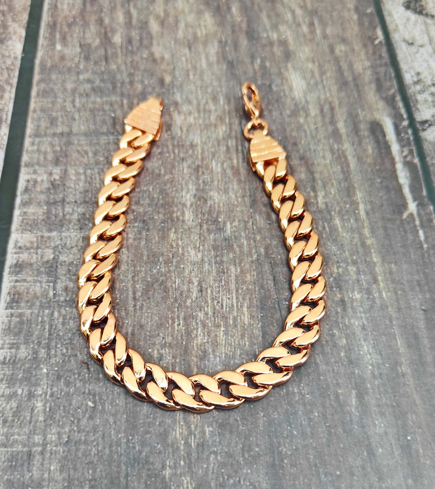 SHINDE EXPORTS Pure Copper Link Chain Bracelet for Men