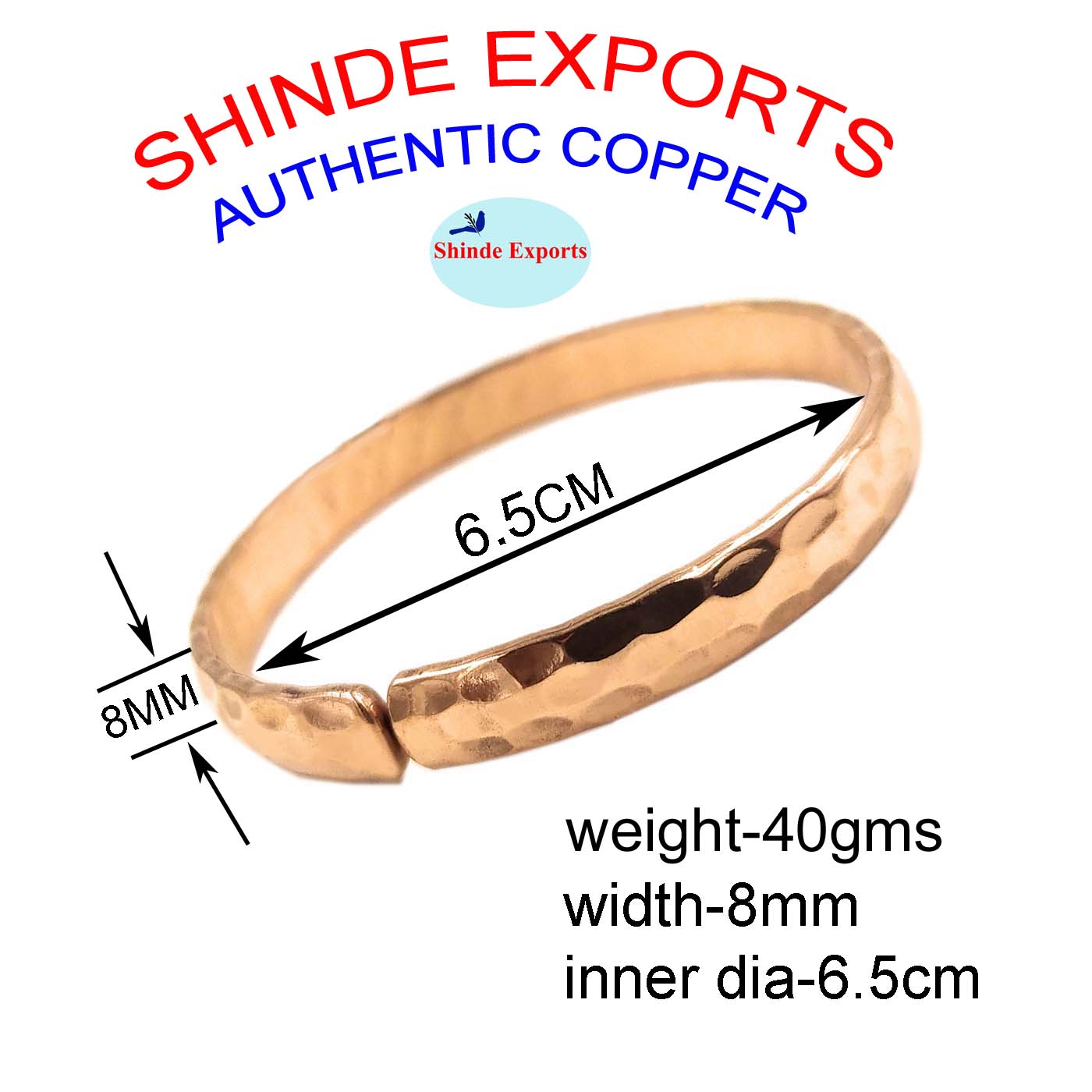 SHINDE EXPORTS pure copper kada bracelets for men and women