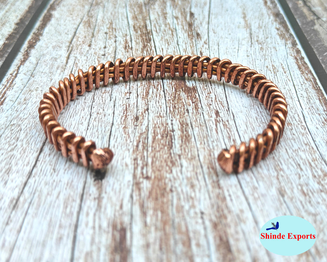 SHINDE EXPORTS pure original copper tamba kada bracelet for men and women boys