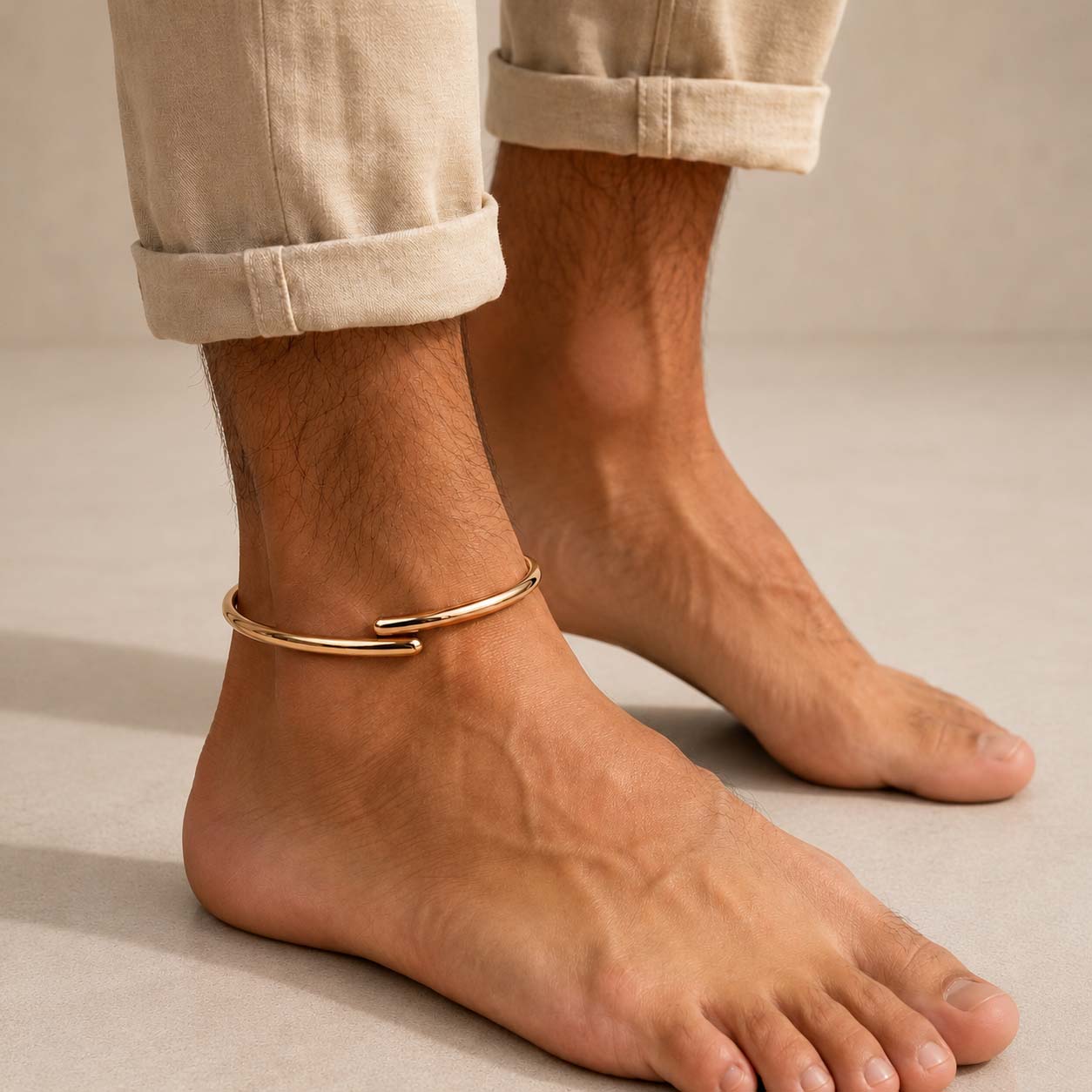 SHINDE EXPORTS copper leg kada for men/copper leg kada/leg kada