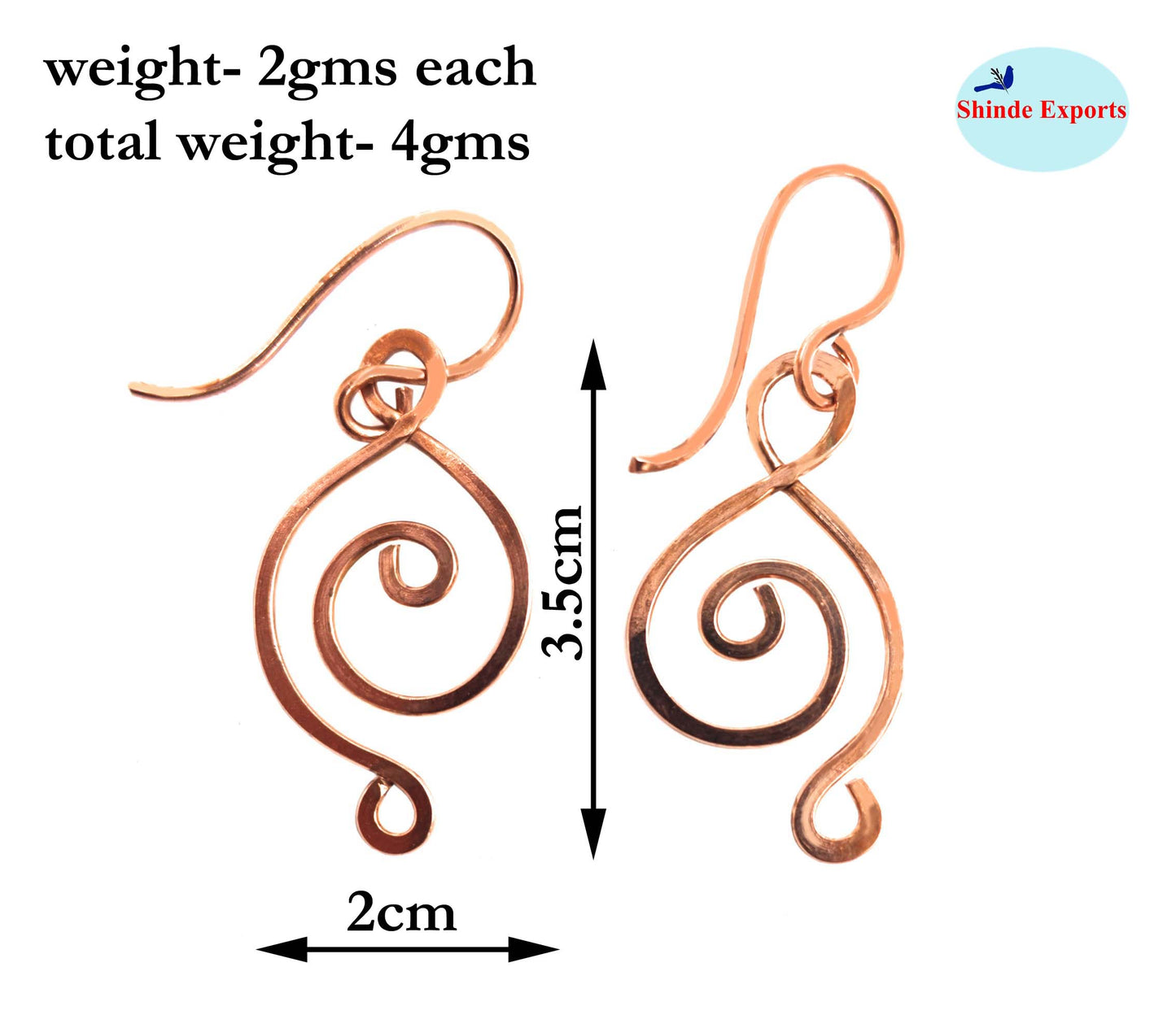 SHINDE EXPORTS copper earrings for women stylish traditional jhumka earring girls