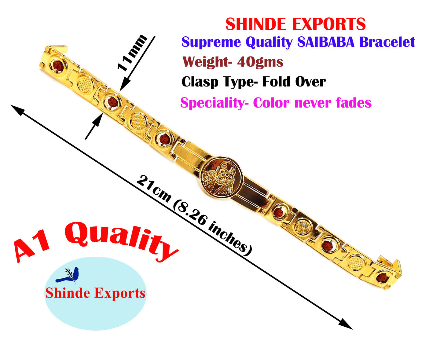SHINDE EXPORTS shirdi saibaba hand bracelet for men and women