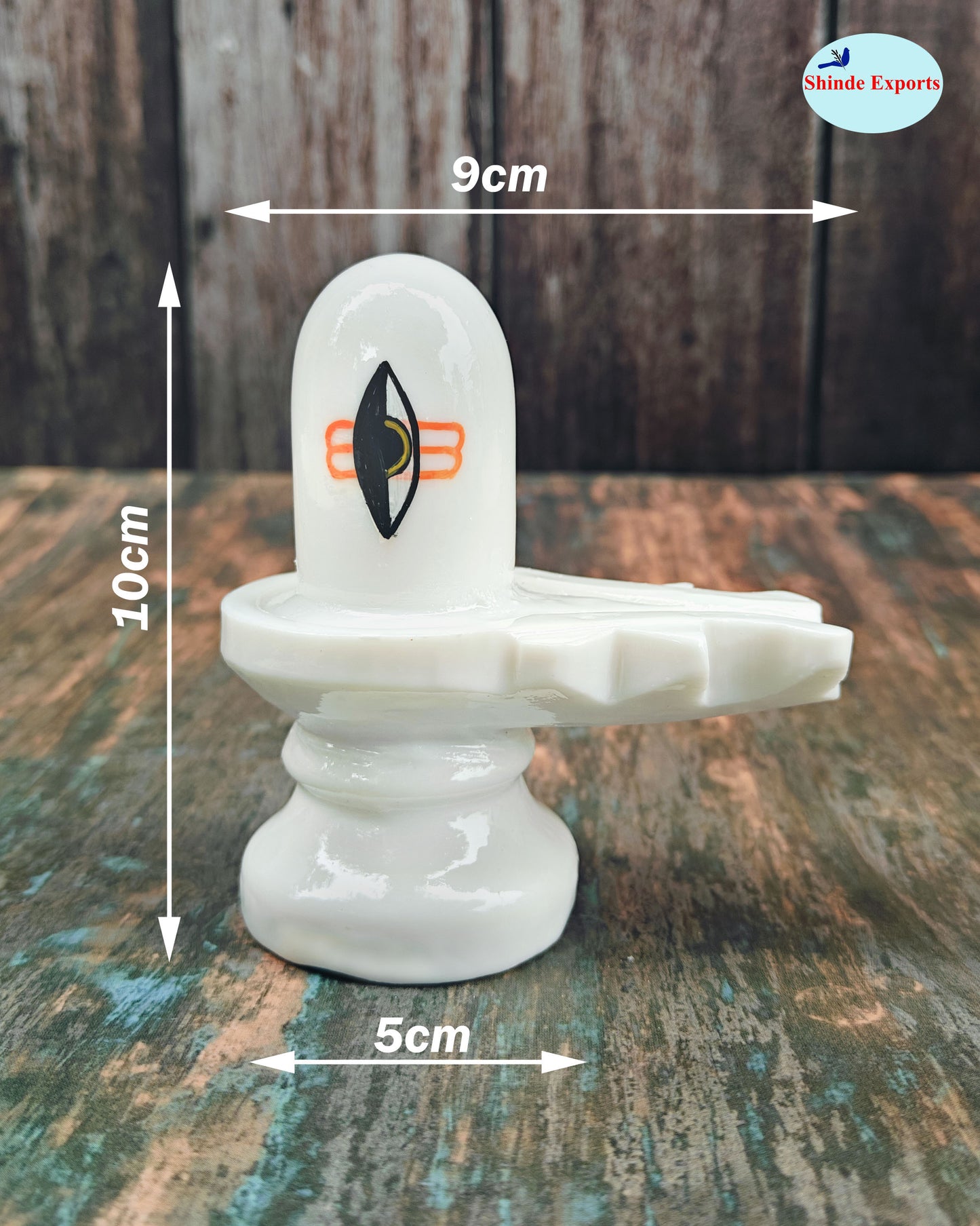 SHINDE EXPORTS White shivling Idol for Home puja