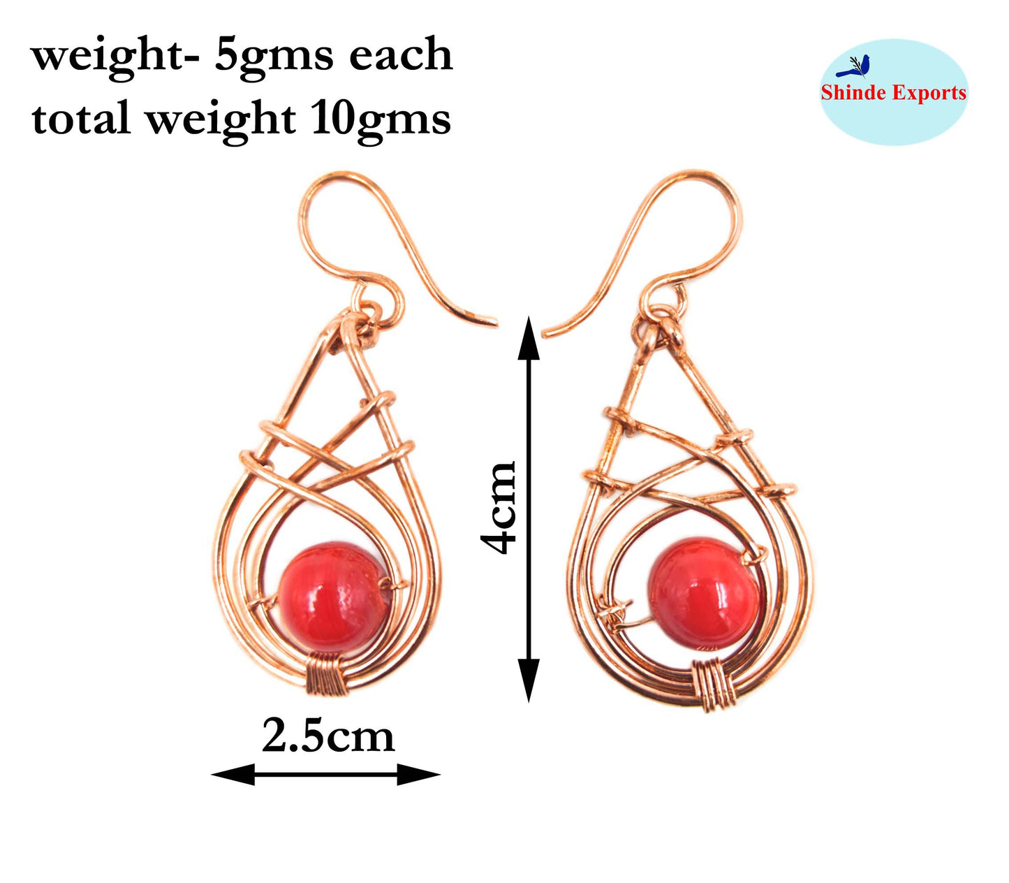 SHINDE EXPORTS copper earrings for women stylish traditional jhumka earring girls