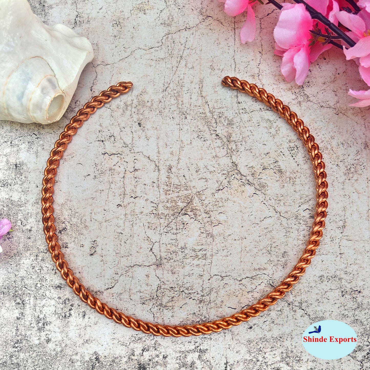SHINDE EXPORTS pure copper Hasli necklace jewellery choker for women/girls