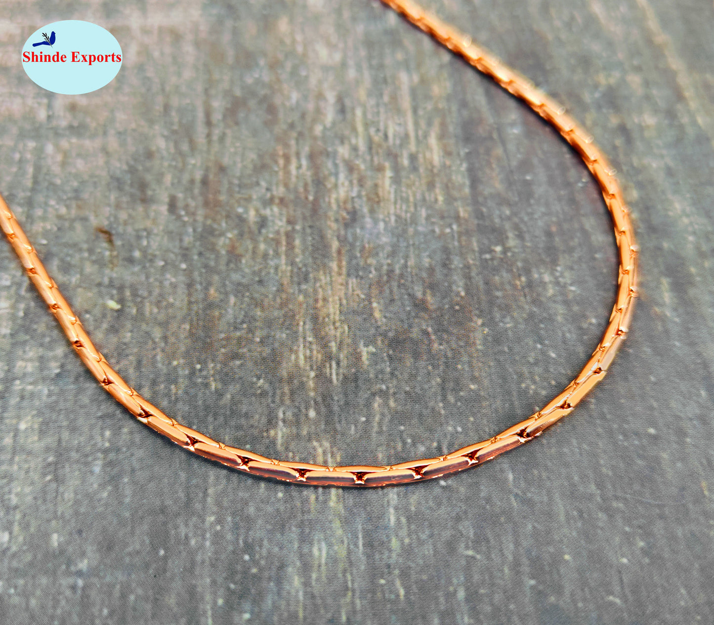 SHINDE EXPORTS pure copper necklace hasli neck chain for women (Design 6)