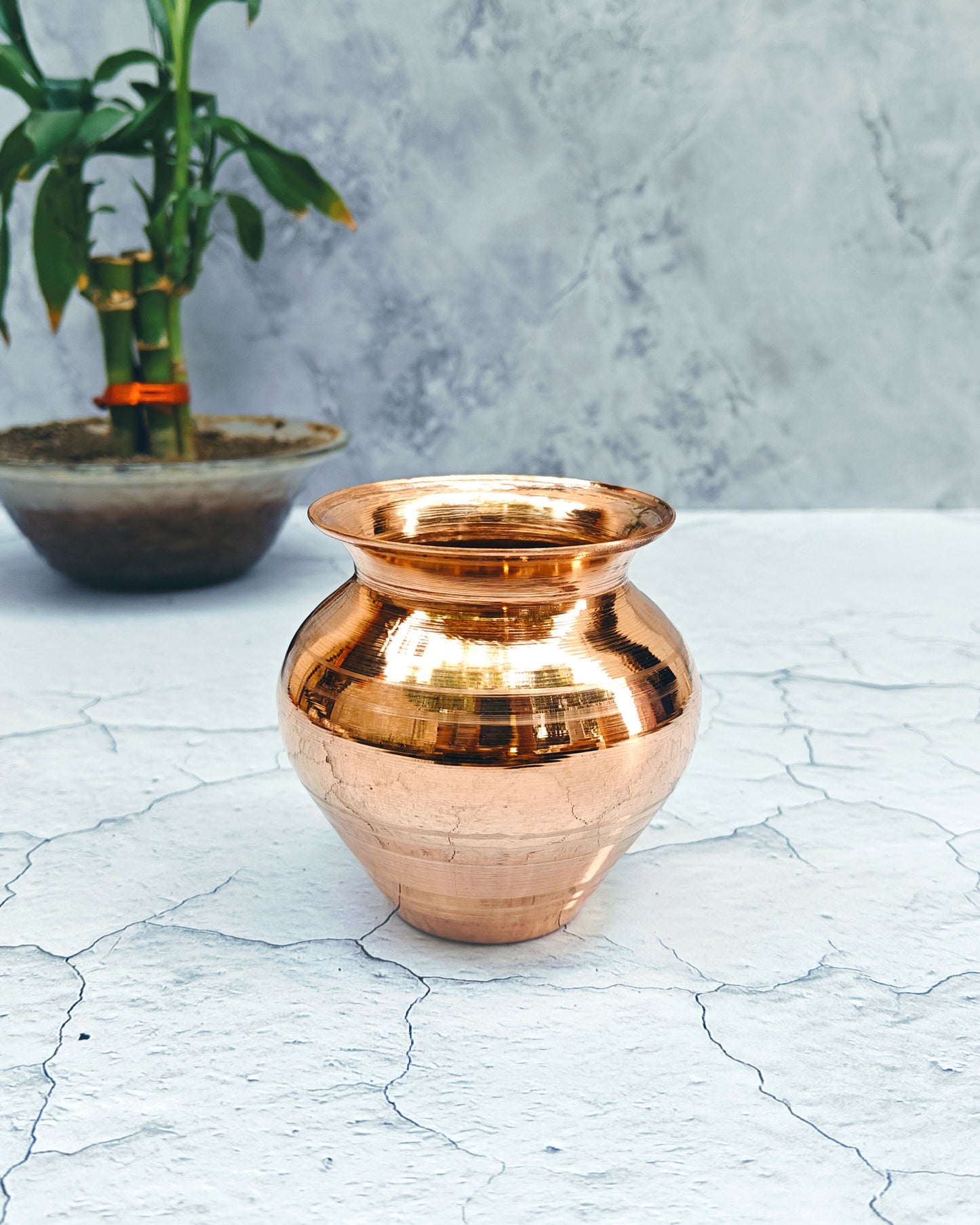 SHINDE EXPORTS Small Size Copper tamba lota Kalash for puja Drinking Water Pooja