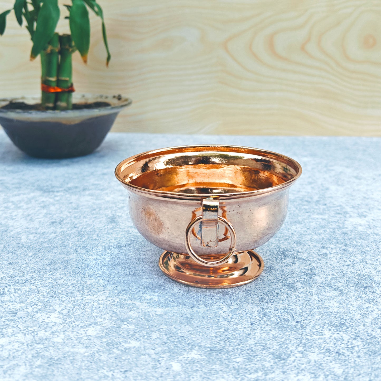SHINDE EXPORTS Small Pure Copper puja Pot tamba Kalash Decorative panchamrutham Bowl for gangajal Water Vessel for Home Pooja