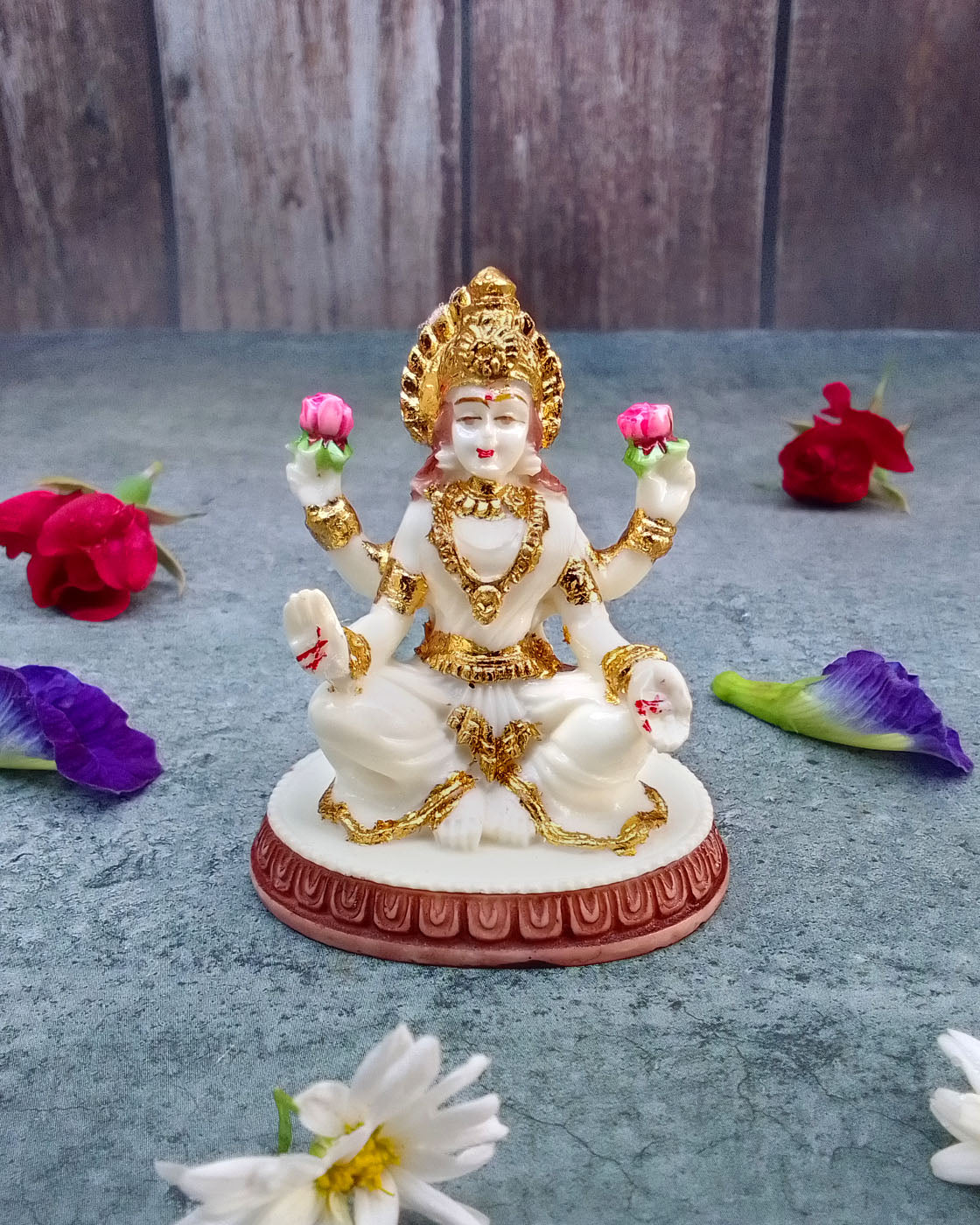 SHINDE EXPORTS Goddess laxmi Devi Marble murti Lakshmi Statue Idol for Home Pooja