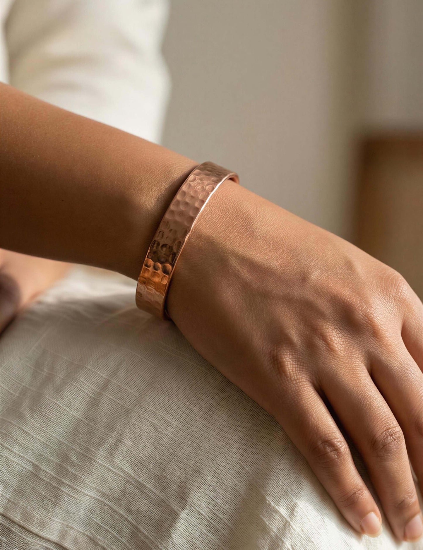 SHINDE EXPORTS handcrafted pure copper bangle bracelets for women men kada 12mm wide cuff 70gms