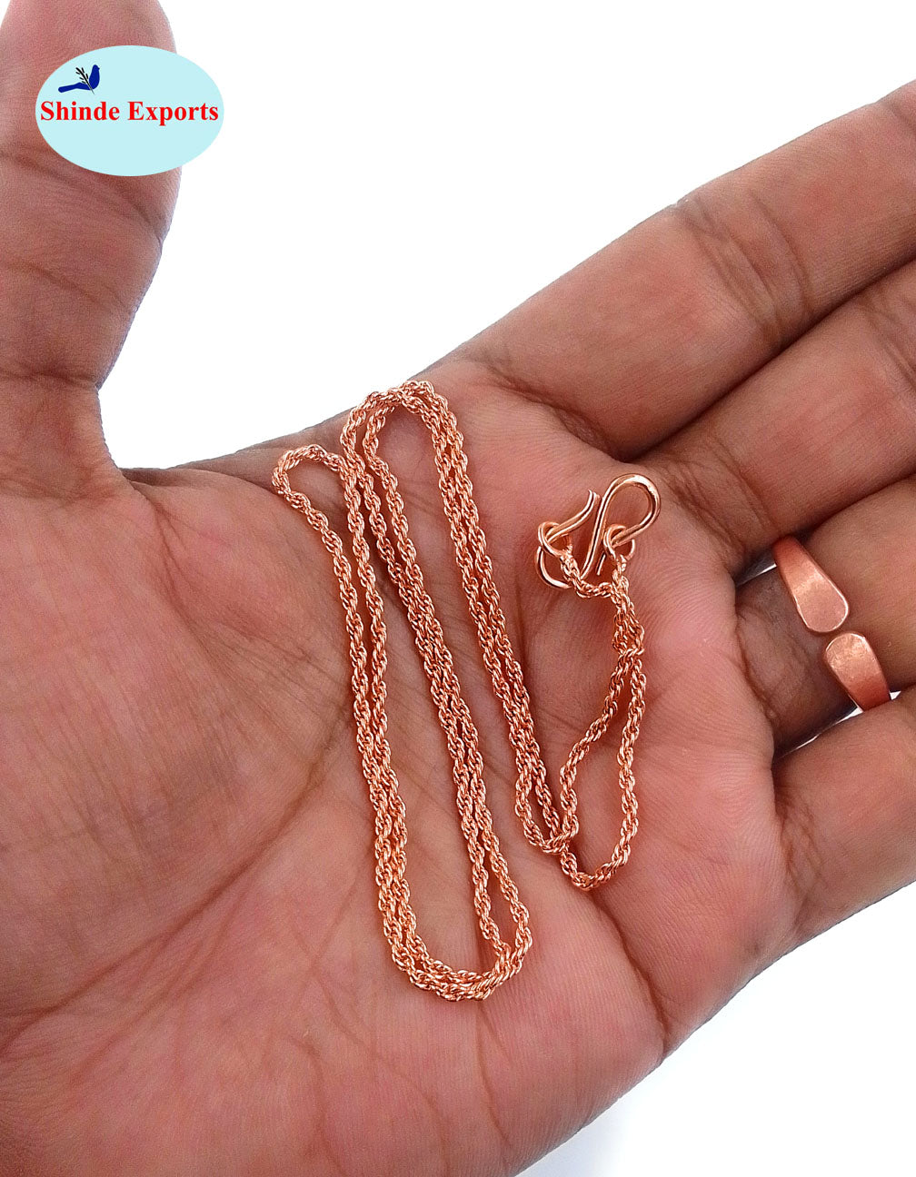 SHINDE EXPORTS pure copper necklace hasli neck chain for women (Design 6)