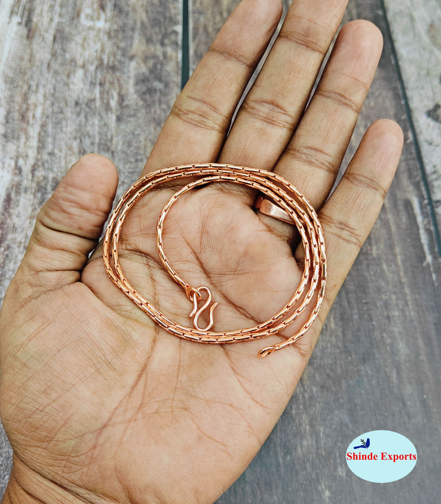 SHINDE EXPORTS pure copper necklace hasli neck chain for women (Design 6)