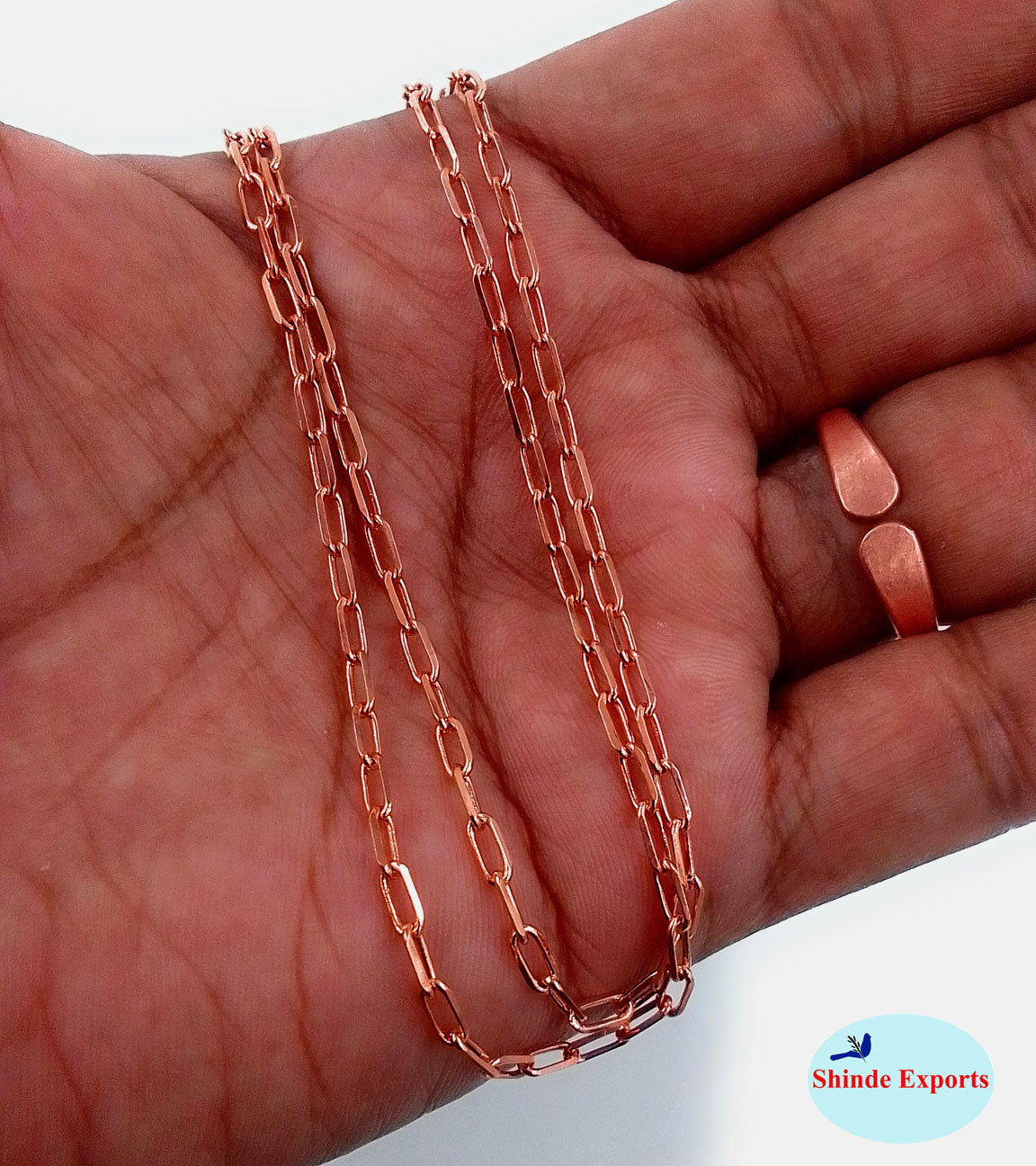 SHINDE EXPORTS pure copper necklace hasli neck chain for women (Design 6)