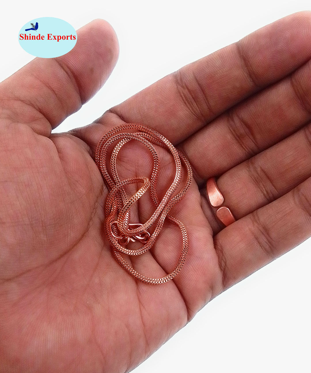 SHINDE EXPORTS pure copper necklace hasli neck chain for women (Design 6)