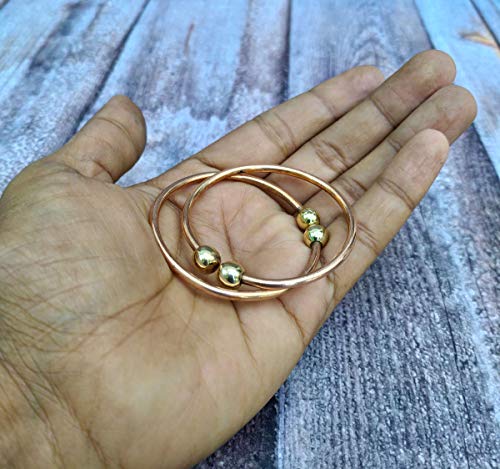 SHINDE EXPORTS Pure Copper Leg kada Anklet for New Born Baby boy Adjustable (0 to 1 Year)