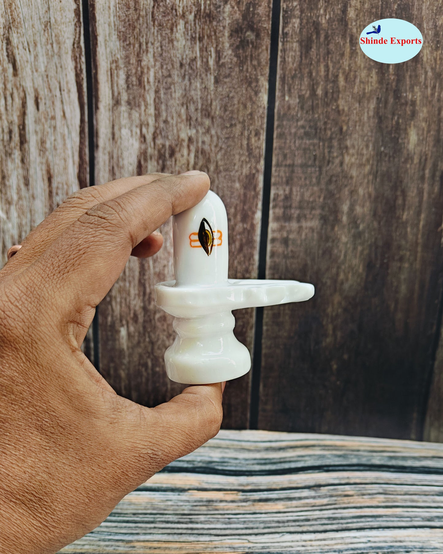 SHINDE EXPORTS White shivling Idol for Home puja