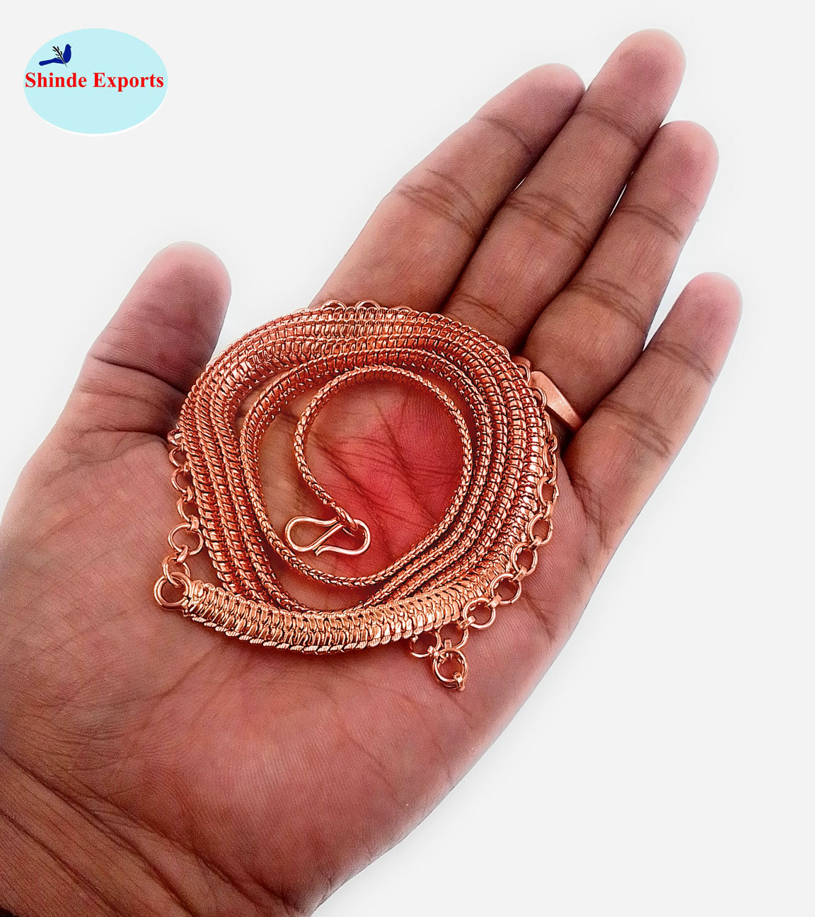 SHINDE EXPORTS traditional copper chain vaddanam waist belt kamar jewellery kamarband for women wedding saree kamarbandh kamarpatta