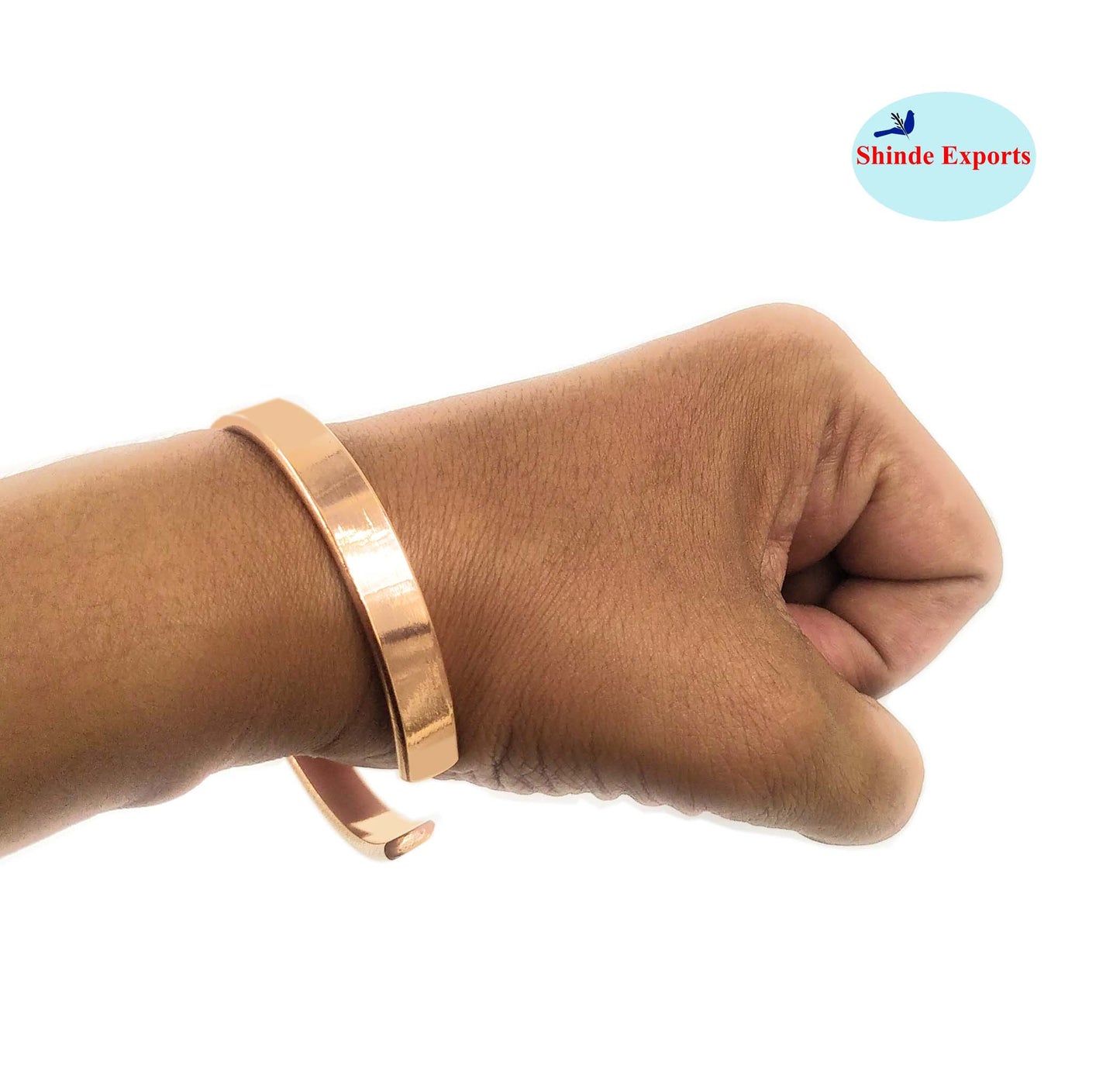 SHINDE EXPORTS Pure Copper Kada/Bracelet for Men and Women.