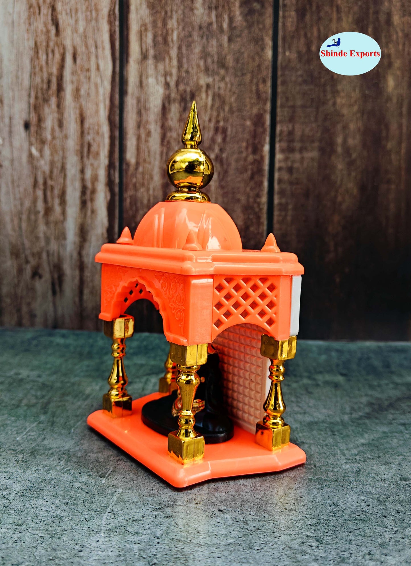 SHINDE EXPORTS Ganesha and Adiyogi Temple for car Dashboard Stand 6 inches