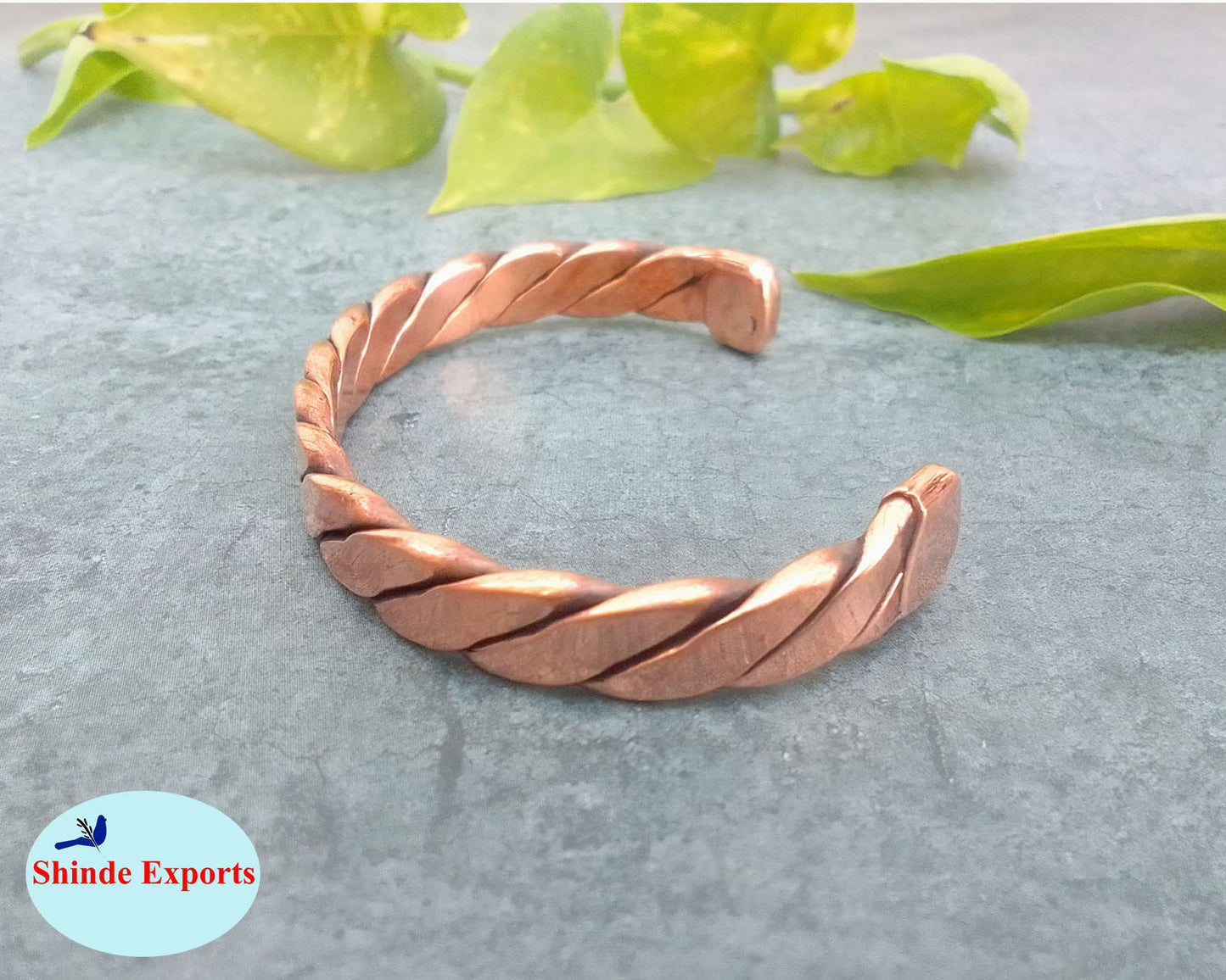 SHINDE EXPORTS pure copper kada for men/copper kada/copper bracelet for men pure