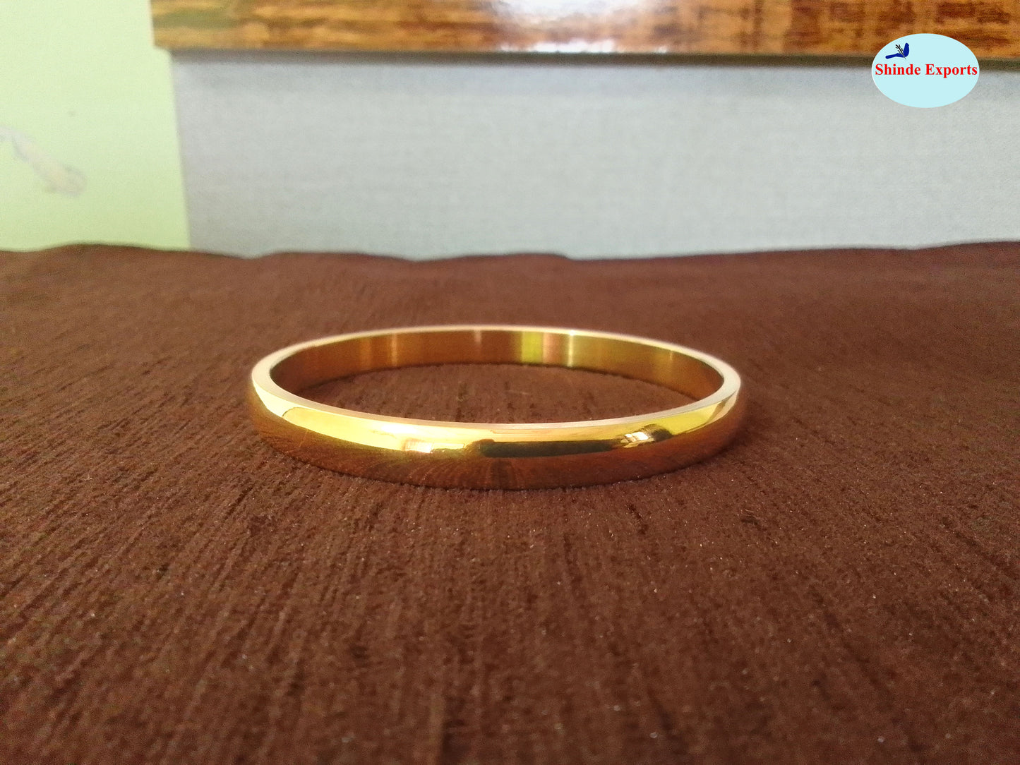 SHINDE EXPORTS gold plated stainless steel bangles for men women bracelets