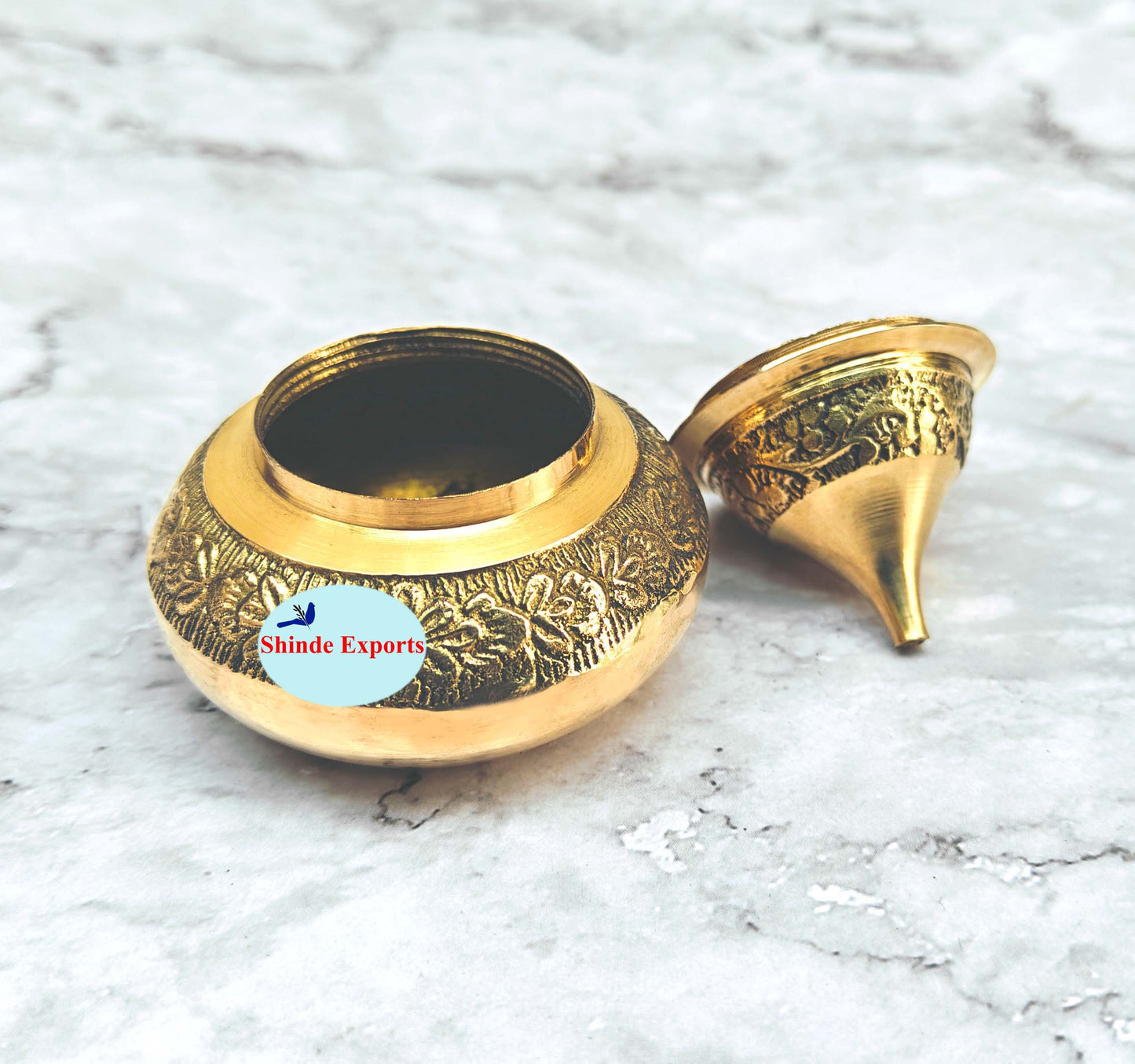 SHINDE EXPORTS brass sindur dani dibbi sindoor box dabbi for women