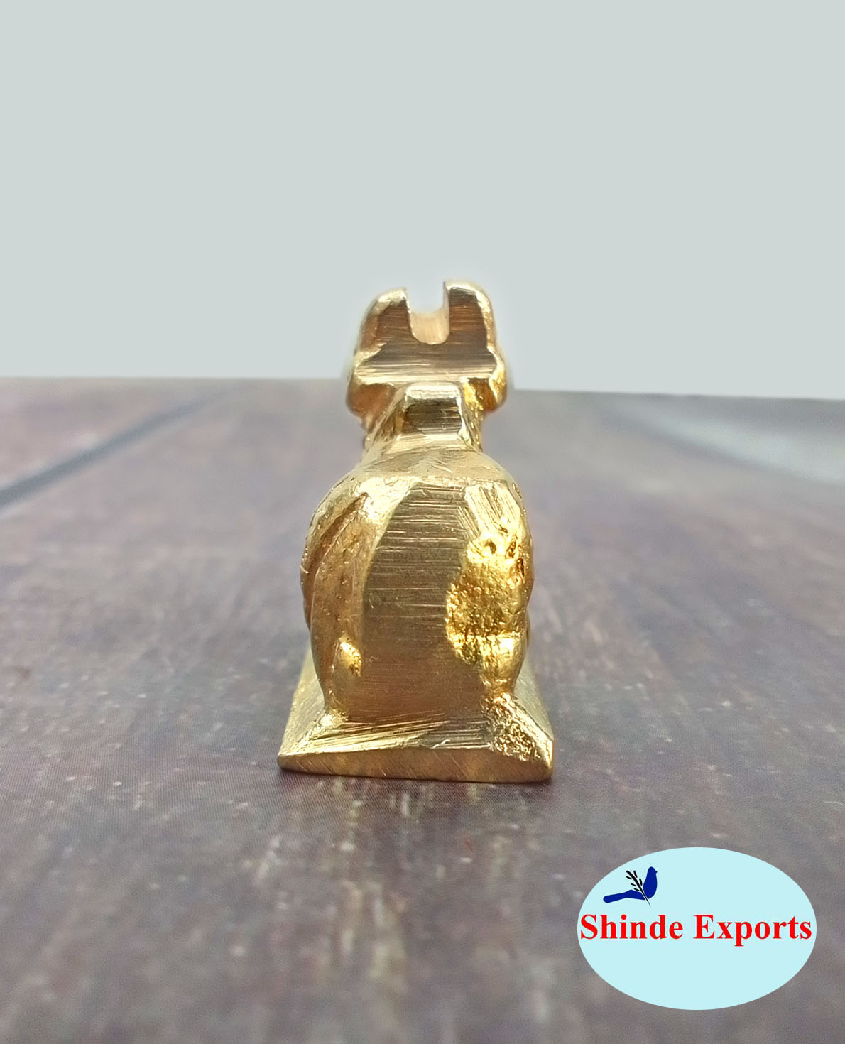 SHINDE EXPORTS Small Brass Nandi Idol Statue vastu Bull murti for Pooja at mandir Home