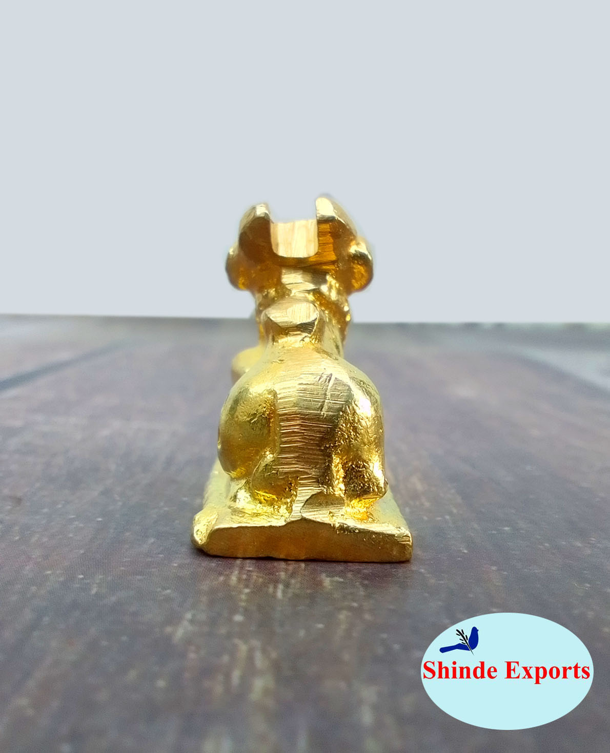 SHINDE EXPORTS Small Brass Nandi Idol Statue vastu Bull murti for Pooja at mandir Home