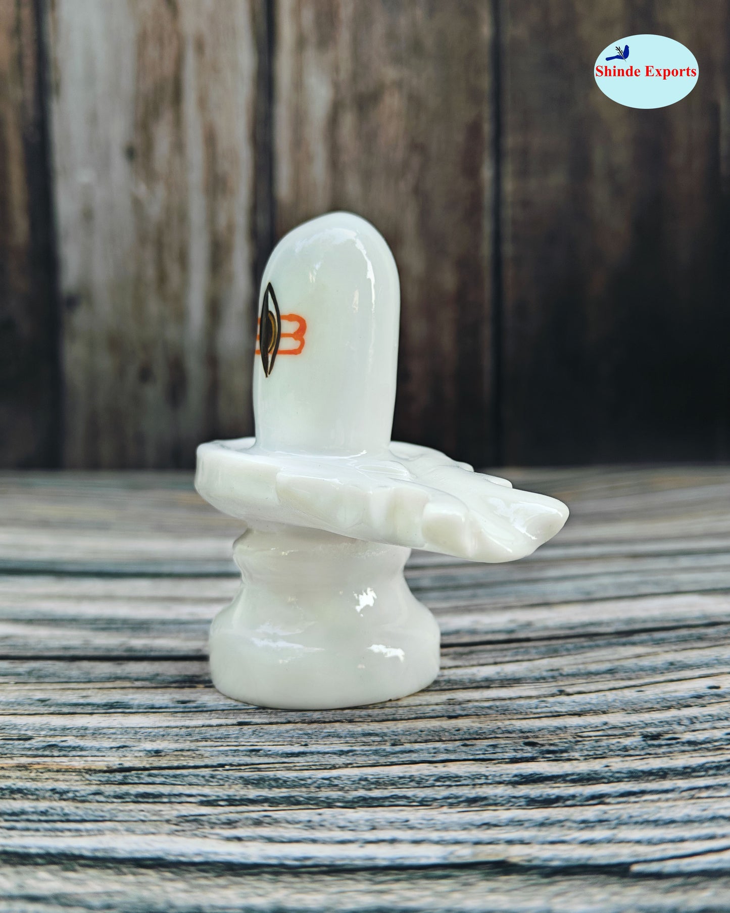 SHINDE EXPORTS White shivling Idol for Home puja