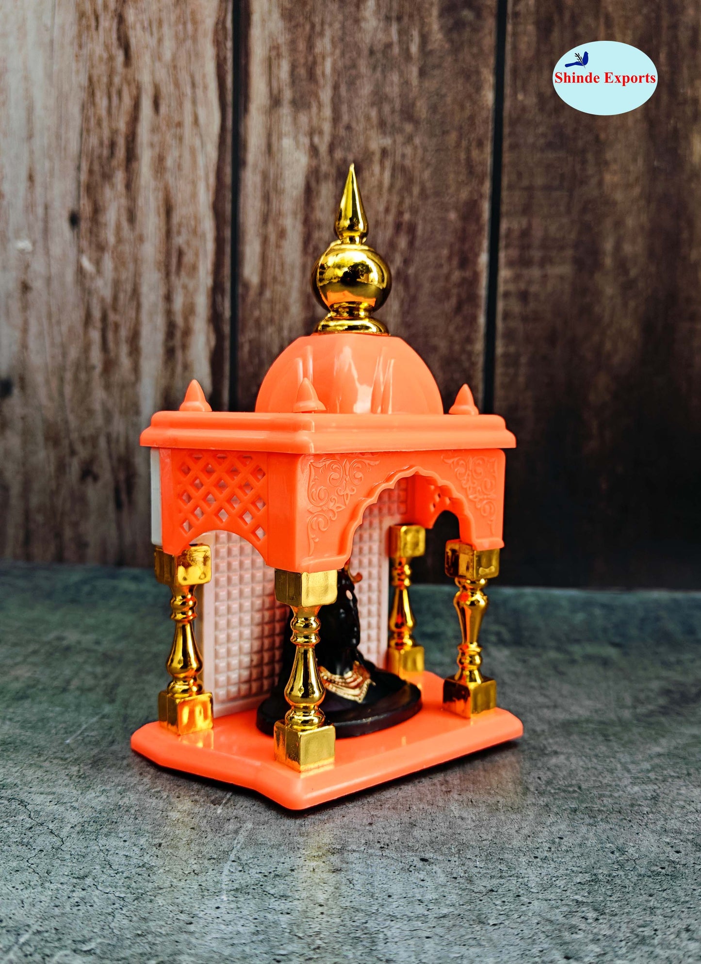 SHINDE EXPORTS Ganesha and Adiyogi Temple for car Dashboard Stand 6 inches
