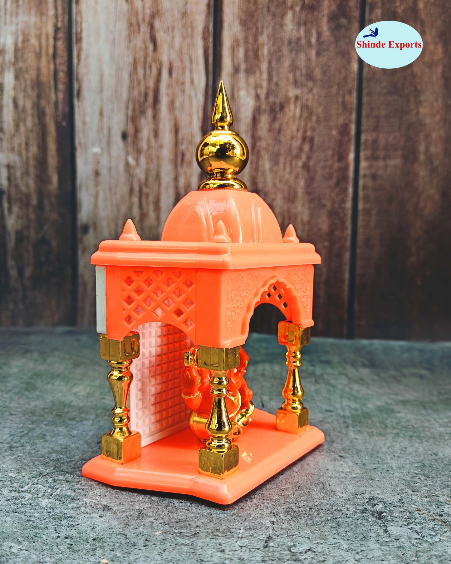 SHINDE EXPORTS Ganesha and Adiyogi Temple for car Dashboard Stand 6 inches