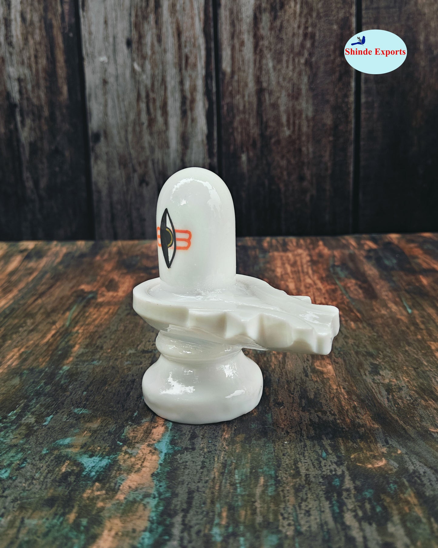 SHINDE EXPORTS White shivling Idol for Home puja