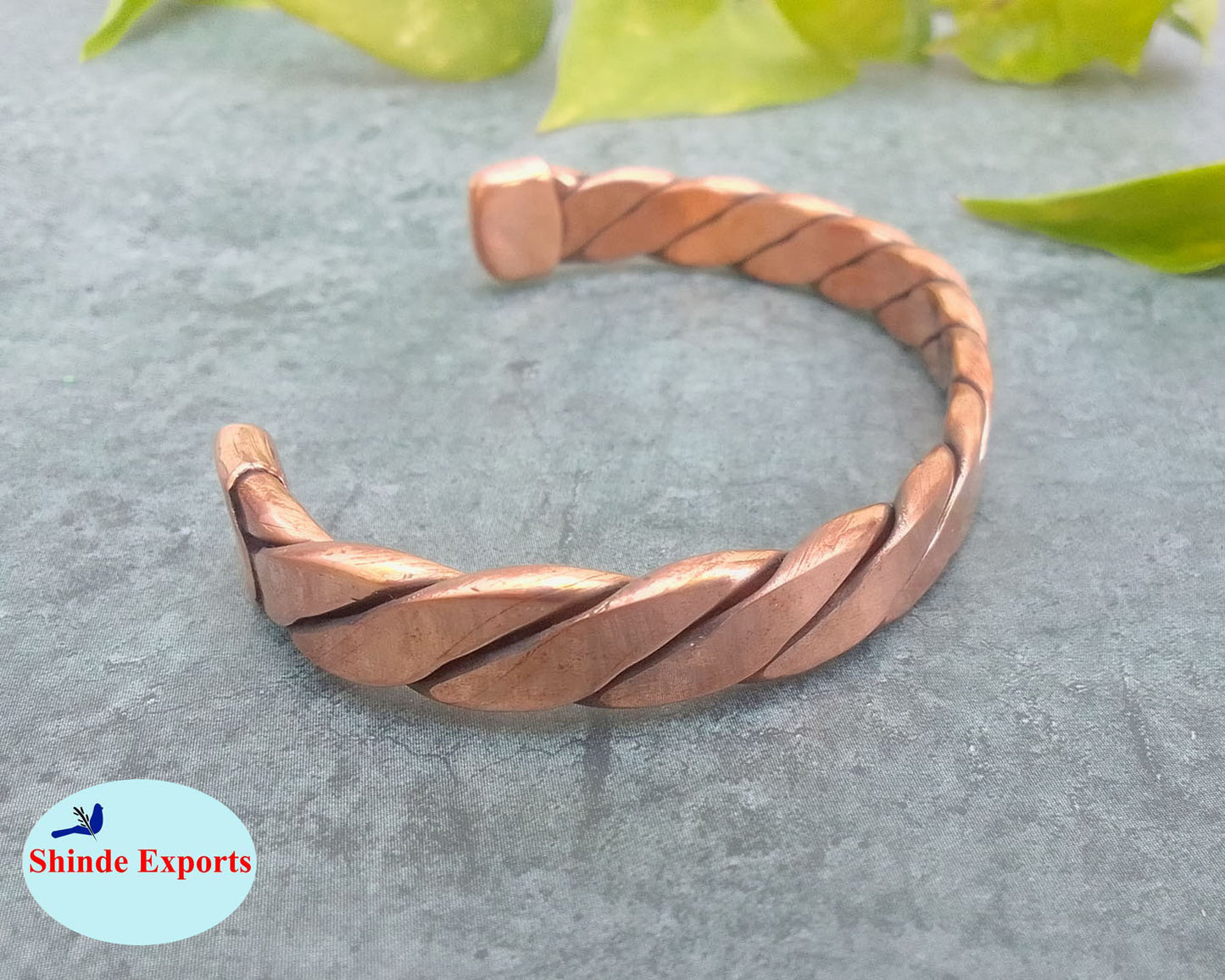 SHINDE EXPORTS pure copper kada for men/copper kada/copper bracelet for men pure