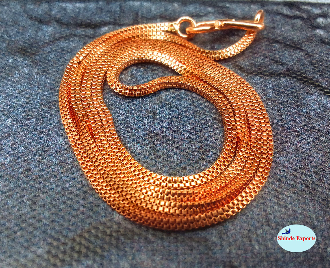 SHINDE EXPORTS pure copper necklace hasli neck chain for women (Design 6)