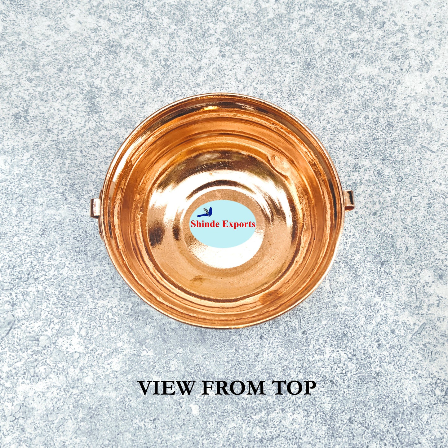 SHINDE EXPORTS Small Pure Copper puja Pot tamba Kalash Decorative panchamrutham Bowl for gangajal Water Vessel for Home Pooja