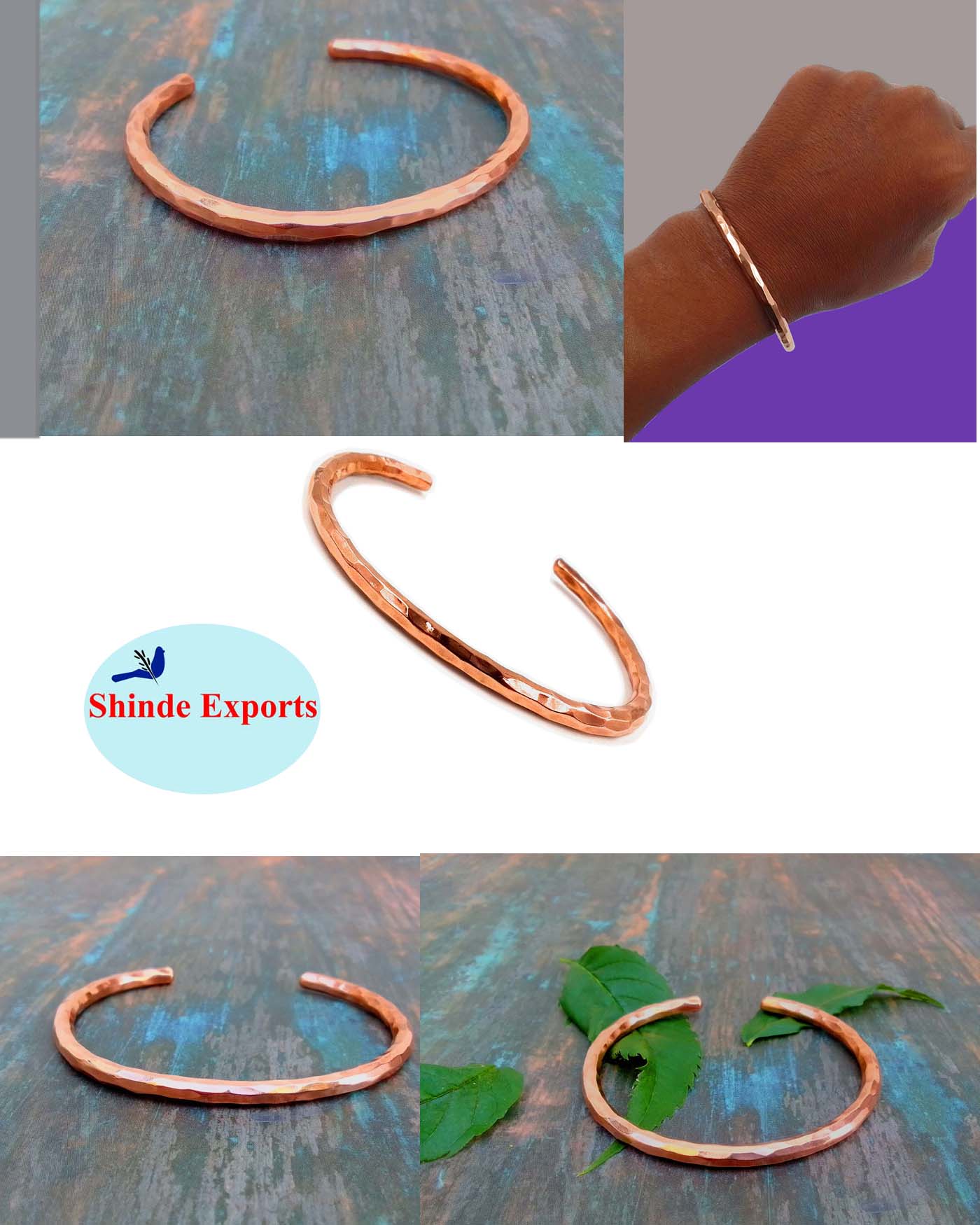 SHINDE EXPORTS pure copper Kada/Bracelet for men and women