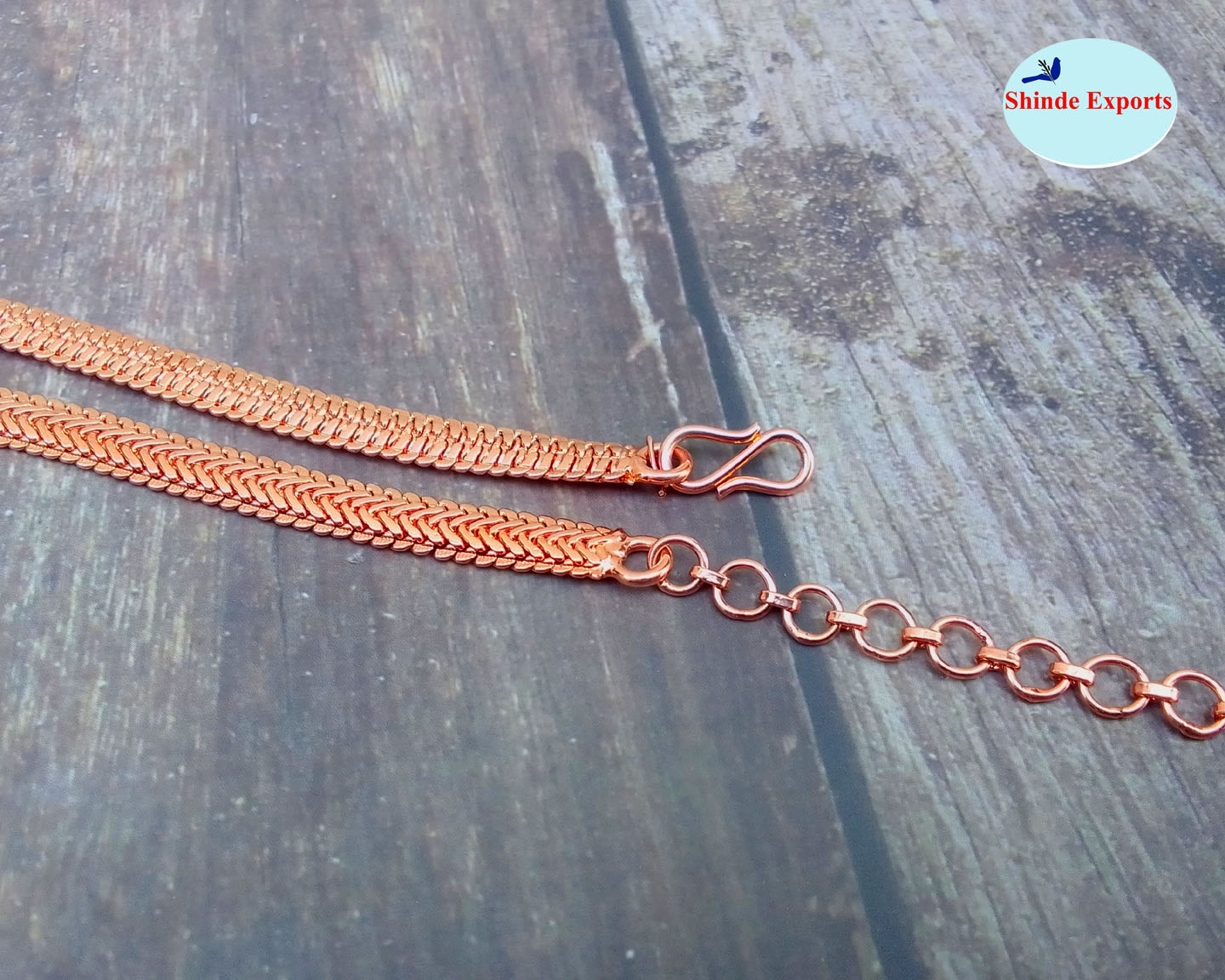 SHINDE EXPORTS traditional copper chain vaddanam waist belt kamar jewellery kamarband for women wedding saree kamarbandh kamarpatta