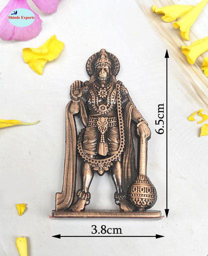 SHINDE EXPORTS small size metal lord hanuman idol statue for car dashboard home office desk pooja