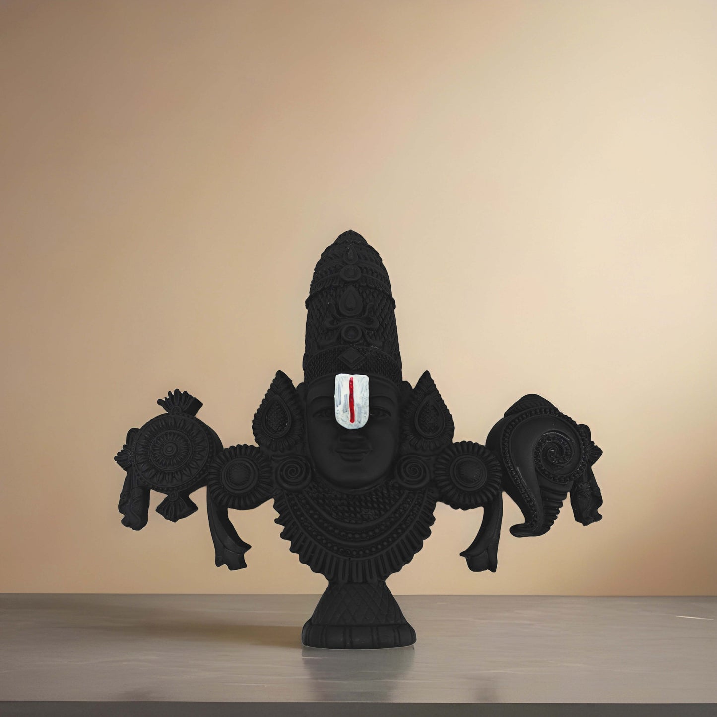 SHINDE EXPORTS tirupati balaji marble idol for desk pooja room car dashboard home office décor