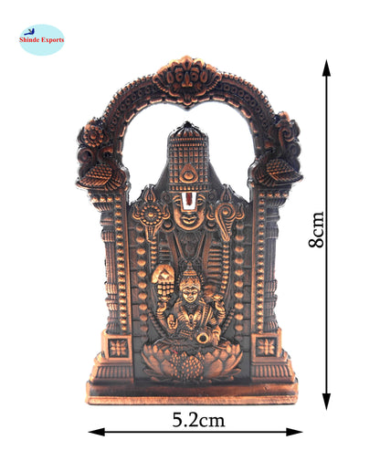 SHINDE EXPORTS balaji lakshmi small metal idol laxmi vishnu statue for car home office