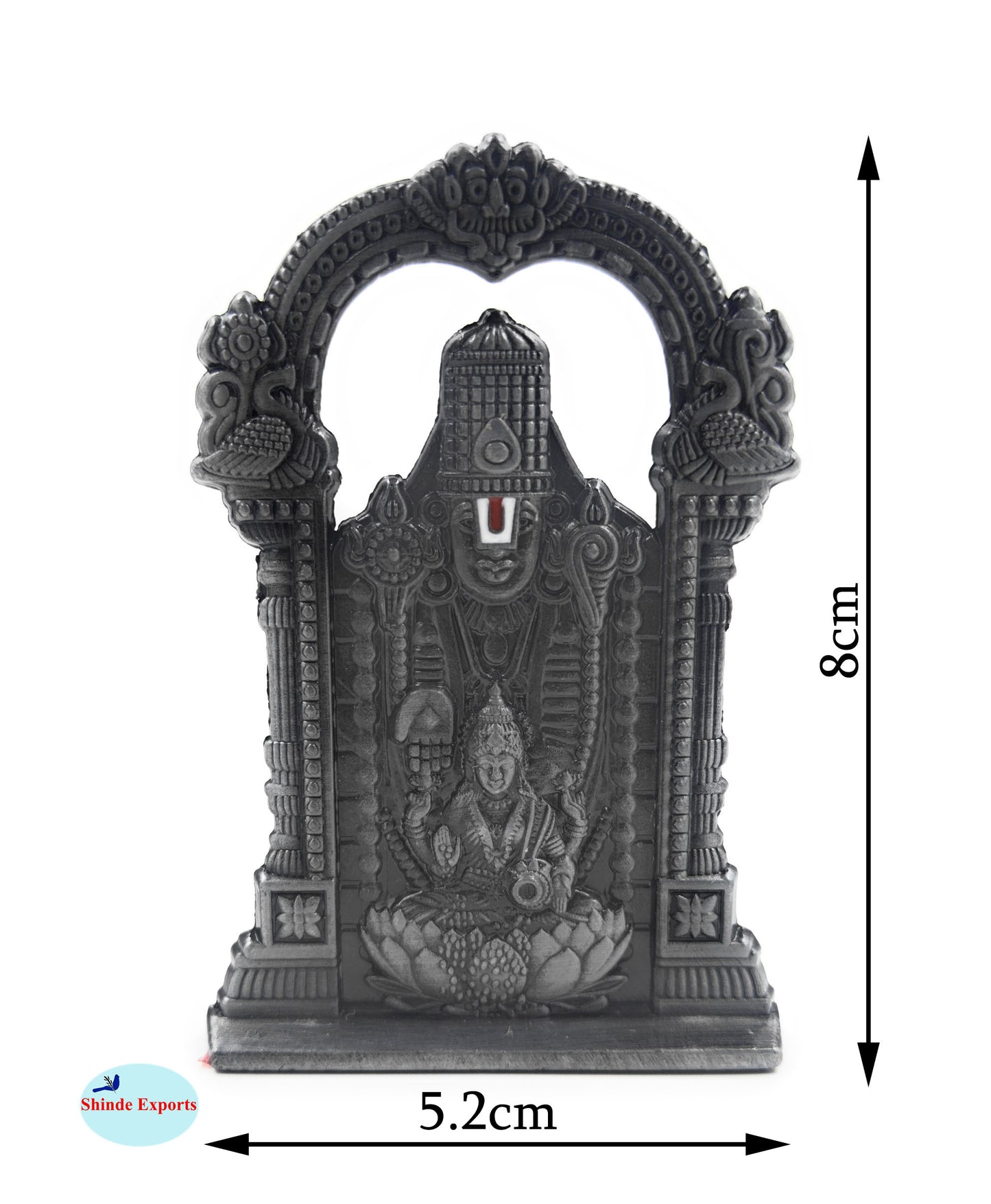 SHINDE EXPORTS balaji lakshmi small metal idol laxmi vishnu statue for car home office